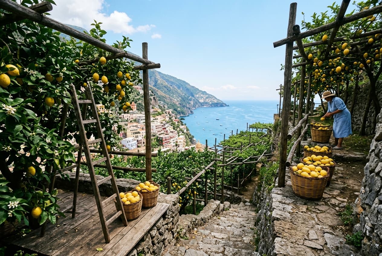 Ancient Terraced Lemon Harvest & Limoncello Atelier