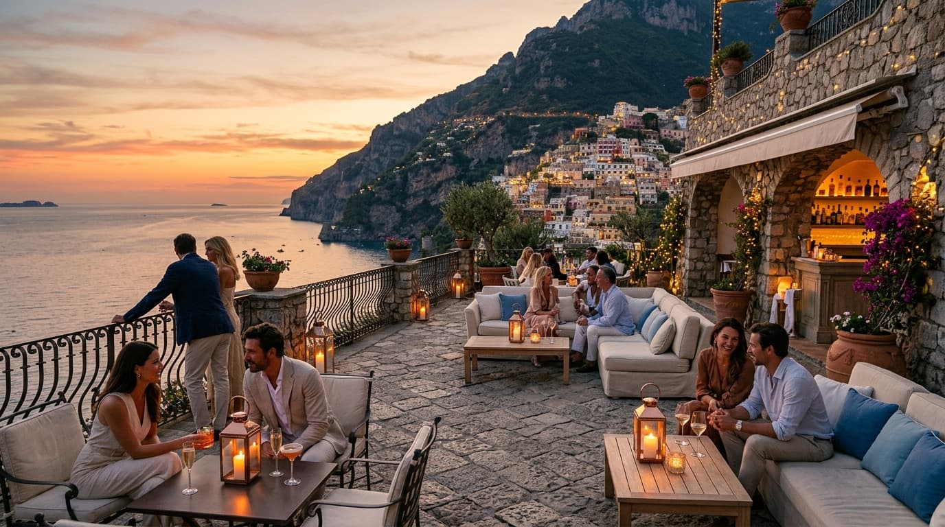 Sunset Belvedere Champagne Aperitivo