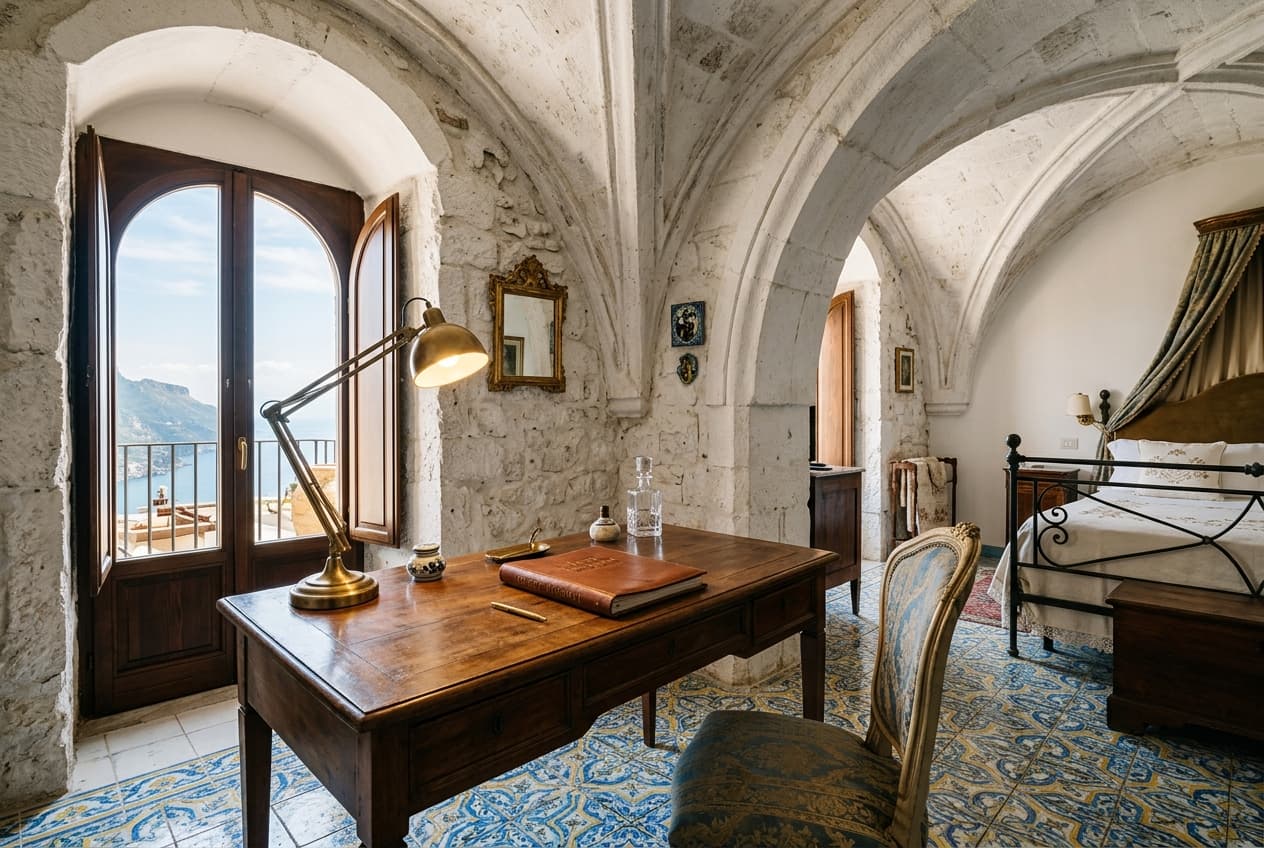 Artisanal Writing Desk & Majolica Craft